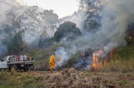 Seqwater Fire Officers work to manage the impact of a bushfire at Numinbah Valley 3.jpg
