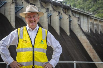 Seqwater CEO Neil Brennan at Somerset Dam