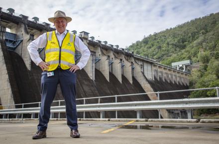Seqwater CEO Neil Brennan at Somerset Dam