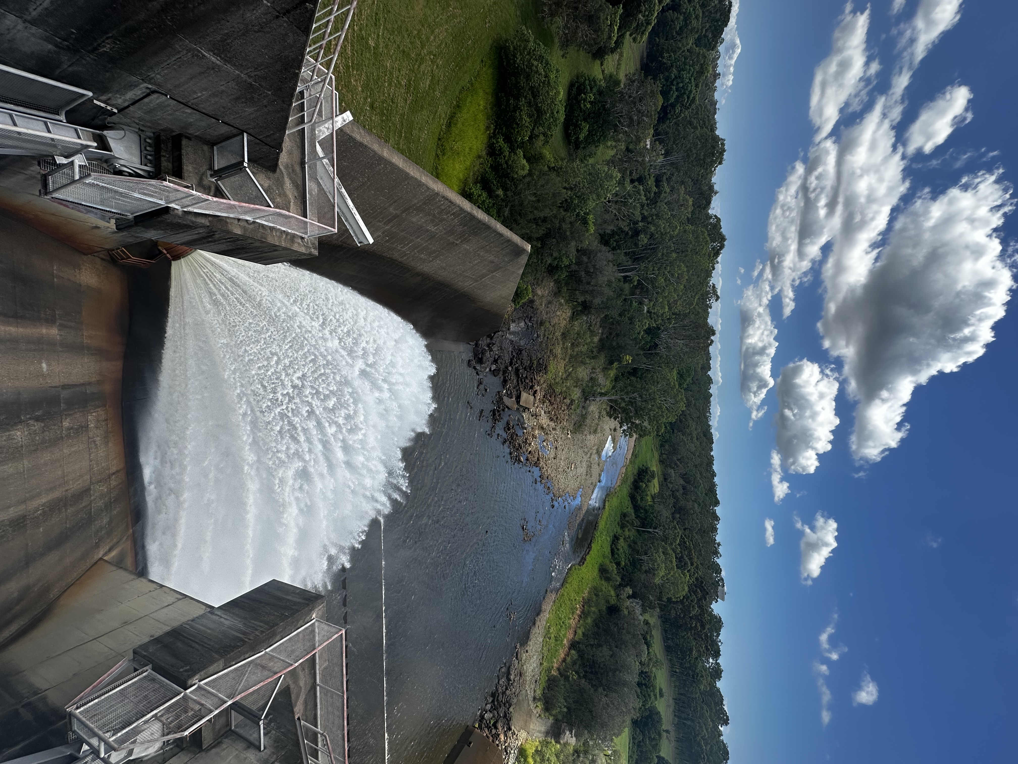 North Pine Dam cone valve releases