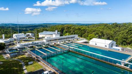 Aerial of Landers Shute Water Treatment Plant