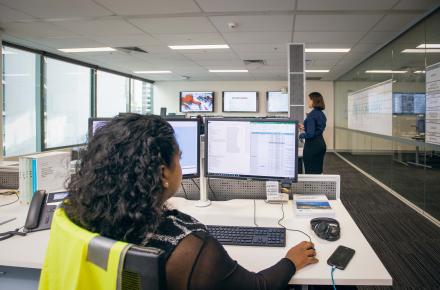 Inside the flood operations centre