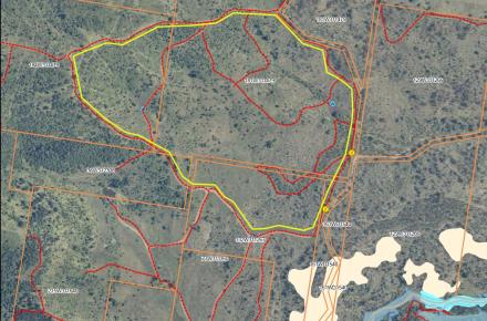 Planned burn map near Coulson, Lake Wyaralong, September 2024