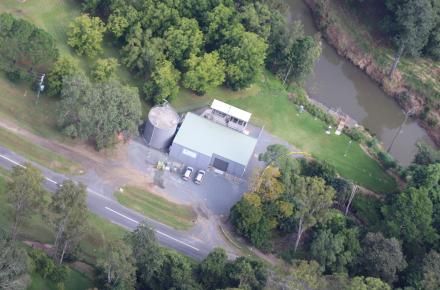 Aerial image of Canungra WTP 