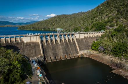 Somerset Dam Wall 2024