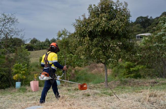 ECOllaboration trainee near Baroon Pocket Dam